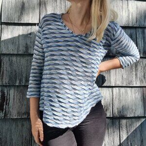 Linen blue shirt